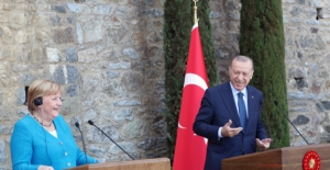 Cumhurbaşkanı Erdoğan, Almanya Şansölyesi Merkel İle Ortak Basın Toplantısı Düzenledi