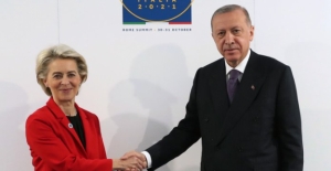 Cumhurbaşkanı Erdoğan, AB Komisyonu Başkanı Ursula von der Leyen İle Görüştü