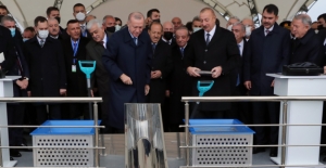 Cumhurbaşkanı Erdoğan, Füzuli’de Kara Yolu İnşaatı Temel Atma Törenine Katıldı