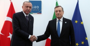 Cumhurbaşkanı Erdoğan, İtalya Başbakanı Draghi İle Görüştü