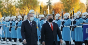 Macaristan Başbakanı Orban Cumhurbaşkanlığı Külliyesinde