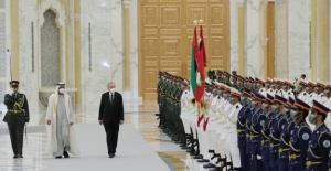 Cumhurbaşkanı Erdoğan, Birleşik Arap Emirlikleri Kasr El Vatan Sarayı'nda
