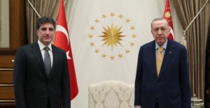 Cumhurbaşkanı Erdoğan, IKBY Başkanı Barzani’yi Kabul Etti