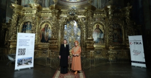 Emine Erdoğan, Ukrayna’da Aziz Sofya Katedrali’nin Türkçe Sesli Rehber Projesi Açılış Programı’na Katıldı