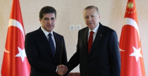 Cumhurbaşkanı Erdoğan, Irak Kürt Bölgesel Yönetimi Başkanı Barzani’yi Kabul Etti