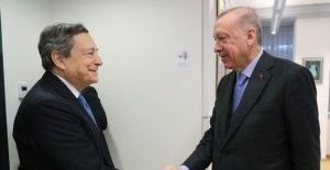 Cumhurbaşkanı Erdoğan, İtalya Başbakanı Draghi İle Bir Araya Geldi