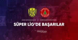 Cumhurbaşkanı Erdoğan'dan Süper Lige Yükselen MKE Ankaragücü Ve Ümraniyespor İçin Tebrik Mesajı