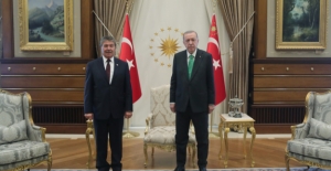 Cumhurbaşkanı Erdoğan, KKTC Başbakanı Üstel’i Kabul Etti