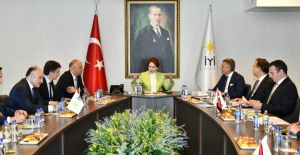 İYİ Parti Genel Başkanı Akşener, TÜSİAD Başkanı Turan'ı Kabul Etti