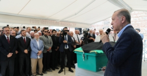 Cumhurbaşkanı Erdoğan, Manisa'da Hakan Füzün'ün Cenaze Törenine Katıldı