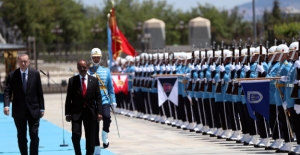Cumhurbaşkanı Erdoğan, Somali Cumhurbaşkanı Mahmud’u Resmi Törenle Karşıladı