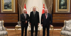 Cumhurbaşkanı Erdoğan, Libya Temsilciler Meclisi Başkanı Salih ve Libya Başkanlık Konseyi Başkan Yardımcısı el-Lafi'yi Kabul Etti