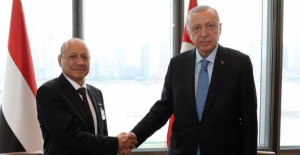 Cumhurbaşkanı Erdoğan, Yemen Başkanlık Konseyi Başkanı El-Alimi'yi Kabul Etti