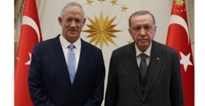 Cumhurbaşkanı Erdoğan, İsrail Savunma Bakanı Gantz’i Kabul Etti