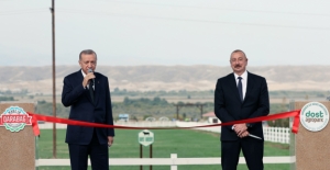 Cumhurbaşkanı Erdoğan, Azerbaycan Dost Agropark Zengilan Akıllı Tarım Köyü Projesi İlk Etabı Açılışına Katıldı