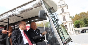 Cumhurbaşkanı Erdoğan, İstanbul Galataport’ta İncelemelerde Bulundu