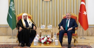 TBMM Başkanı Şentop, Suudi Arabistan Şura Meclisi Başkanı El-Şeyh İle Görüştü
