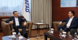 Babacan AFAD’da Cumhurbaşkanı Yardımcısı Oktay’la Görüştü