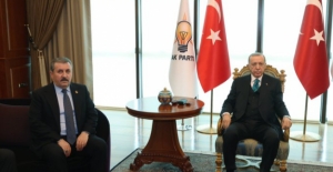 Cumhurbaşkanı Erdoğan, BBP Genel Başkanı Destici İle Görüştü