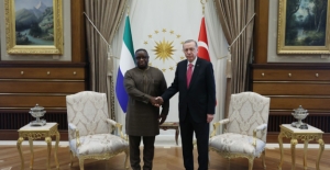 Cumhurbaşkanı Erdoğan, Sierra Leone Cumhurbaşkanı Bio ile Görüştü