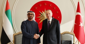 Cumhurbaşkanı Erdoğan, Birleşik Arap Emirlikleri Devlet Başkanı Al Nahyan’la Görüştü