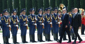 Cumhurbaşkanı Erdoğan, Azerbaycan Gençlik Sarayı’nda
