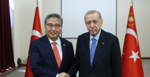 Cumhurbaşkanı Erdoğan, Güney Kore Dışişleri Bakanı Jin’i Kabul Etti