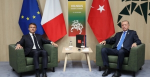 Cumhurbaşkanı Erdoğan, Fransa Cumhurbaşkanı Macron ile Bir Araya Geldi