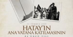Cumhurbaşkanı Erdoğan’dan, Hatay’ın Ana Vatana Katılmasının 84. Yıl Dönümü Mesajı