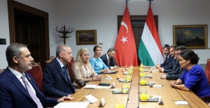 Cumhurbaşkanı Erdoğan, Macaristan Cumhurbaşkanı Novak İle Bir Araya Geldi