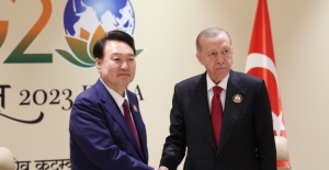Cumhurbaşkanı Erdoğan, Güney Kore Devlet Başkanı Yoon ile Görüştü