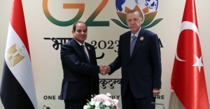 Cumhurbaşkanı Erdoğan, Mısır Cumhurbaşkanı Abdulfettah es-Sisi ile Görüştü