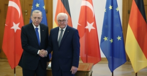 Cumhurbaşkanı Erdoğan, Almanya Cumhurbaşkanı Steinmeier ile Görüştü