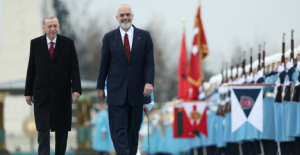 Cumhurbaşkanı Erdoğan, Arnavutluk Başbakanı Rama'yı Resmi Törenle Karşıladı