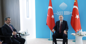 Cumhurbaşkanı Erdoğan, IKBY Başbakanı Barzani ile Görüştü