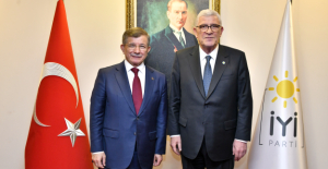 İYİ Parti Genel Merkezi'nde Dervişoğlu - Davutoğlu Görüşmesi