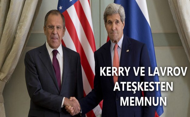 Kerry ve Lavrov Ateşkesten Memnun