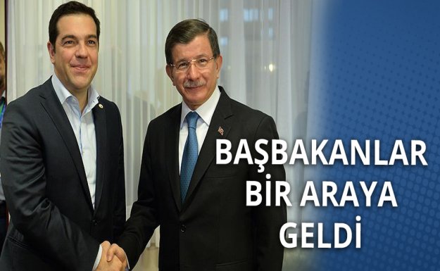 Başbakan Davutoğlu Çipras ile Görüştü