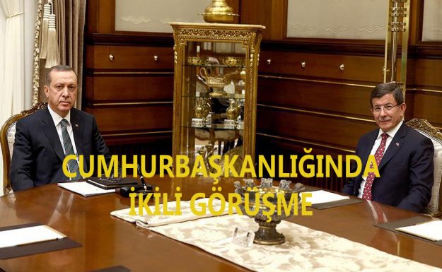 Cumhurbaşkanı Erdoğan, Başbakan Davutoğlu'nu Kabul Etti