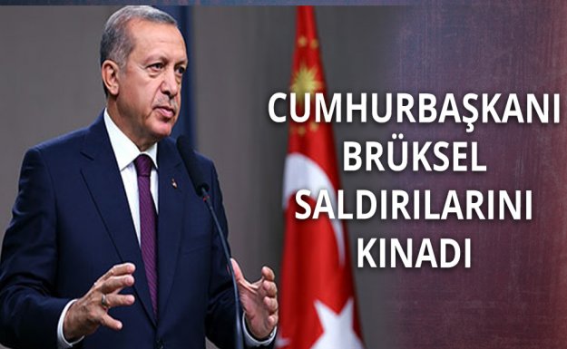 Cumhurbaşkanı Erdoğan'dan Brüksel Saldırısına Kınama