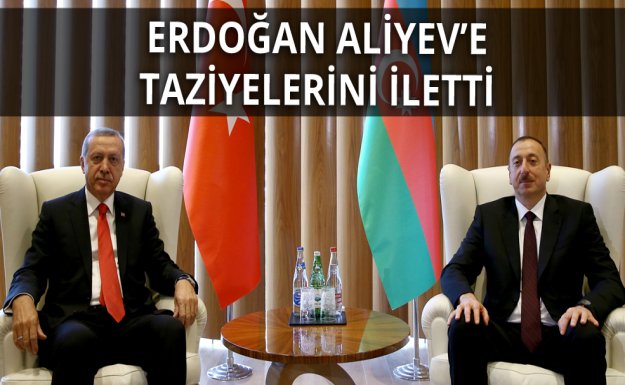 Erdoğan Aliyev'e Taziyelerini İletti