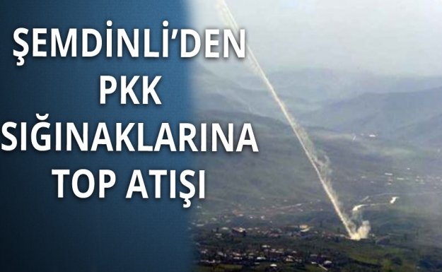 PKK'ya 1 Saat Kesintisiz  Top Atışı Yapıldı