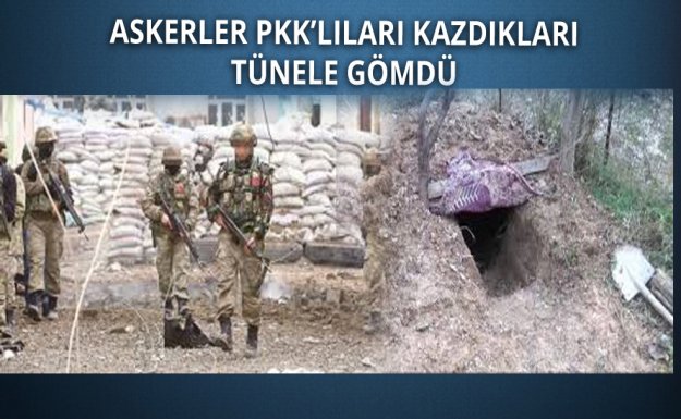 Asker PKK'lıları Açtıkları Tünelde Öldürdü