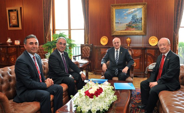DSP'den Meclis Başkanı İsmail Kahraman'a Ziyaret