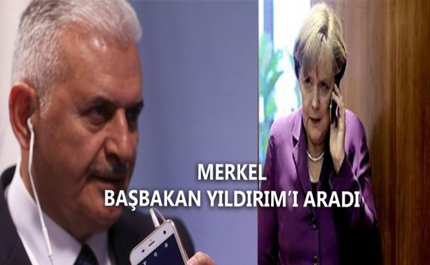 Merkel'den Başbakan Yıldırım'a Tebrik Telefonu